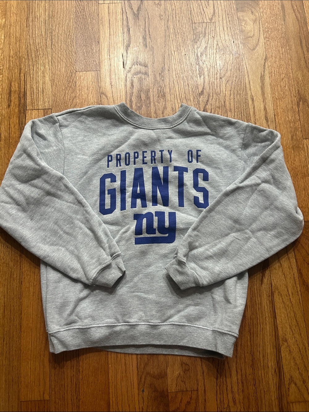 Reebok Gray Crewneck Sweatshirt with Blue Giants Logo
